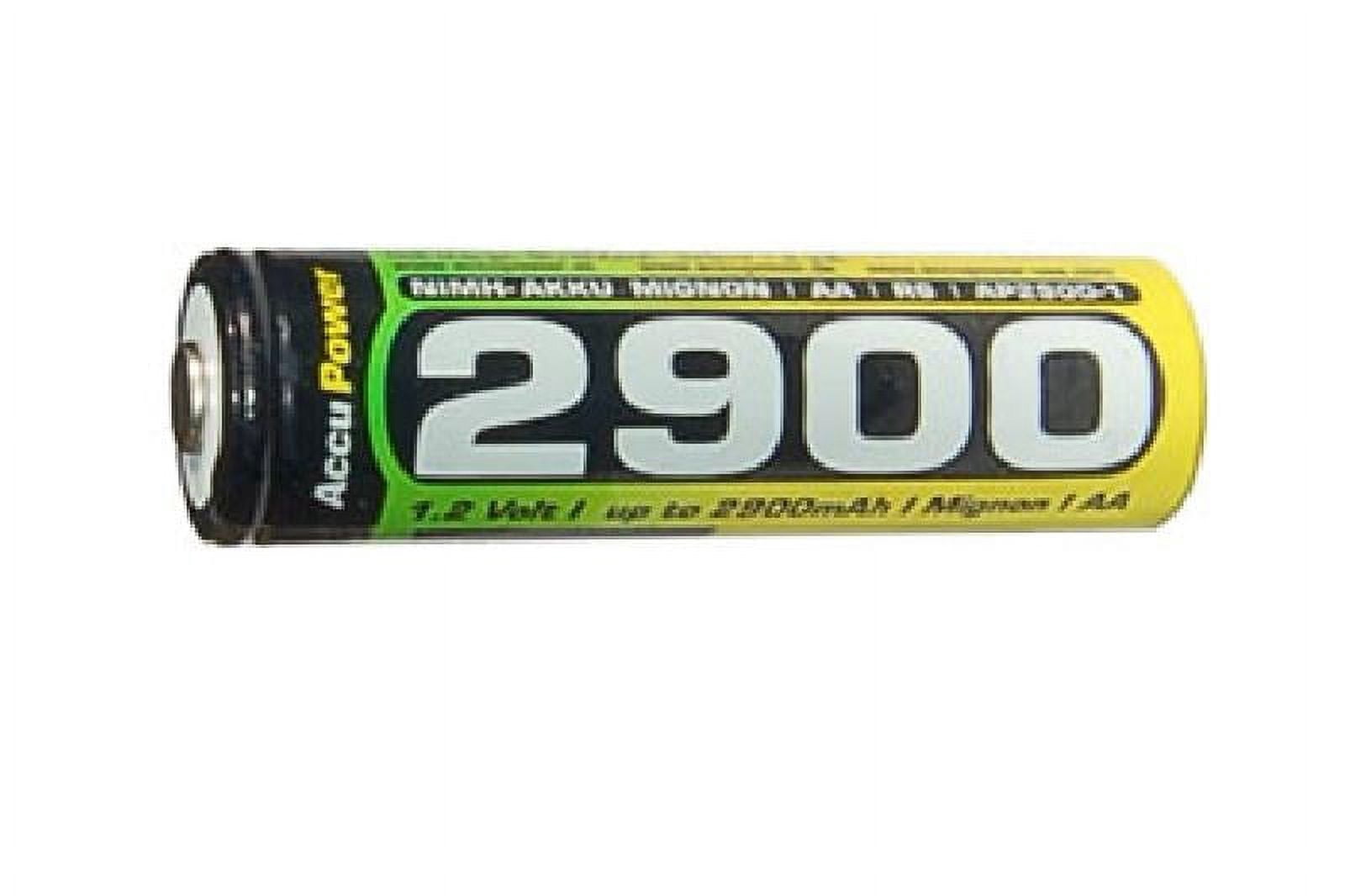 24-Pack AA NiMH AccuPower Rechargeable Batteries (2900 mAh)
