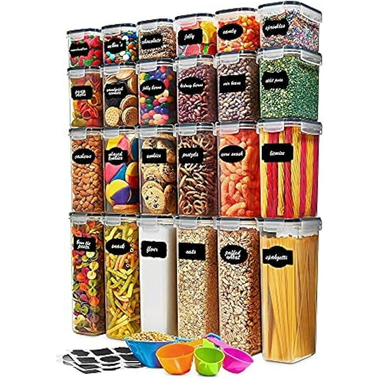 https://i5.walmartimages.com/seo/24-Pack-Airtight-Food-Storage-Container-Set-BPA-Free-Clear-Plastic-Kitchen-Pantry-Organization-Canisters-Durable-Lids-Cereal-Dry-Flour-Sugar-Labels-M_dc4b3a51-4499-4412-ae20-fa6350d7ee0f.ed971c54d1a65a23538bc096fb7dc2b7.jpeg?odnHeight=768&odnWidth=768&odnBg=FFFFFF