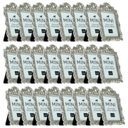 Studio Decor Antique Silver with Jewels 2.5 x 3.5 Mini Frame, 24 Pack