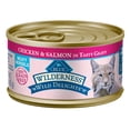 thumbnail image 1 of (24 Pack) Blue Buffalo Wilderness Chicken & Salmon Meaty Morsels Grain Free Wet Cat Food, 3 oz. Cans, 24 Pack, 1 of 4