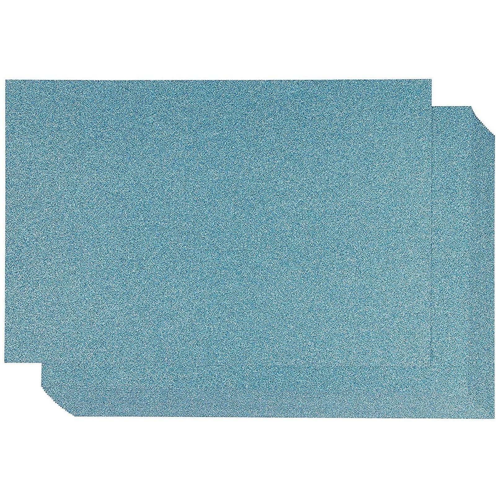 24 Pack Blue Glitter Cardstock for Crafts & Party Decor, Double Side, 8 x  12 in. 