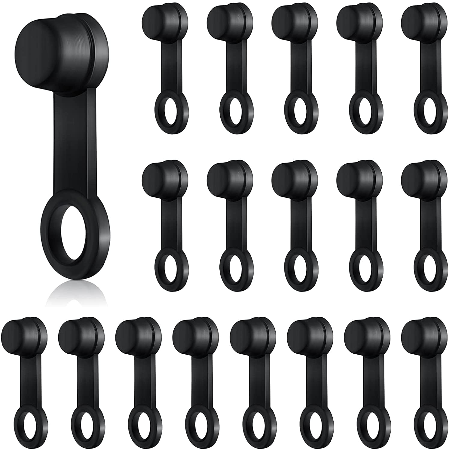 24 Pack Brake Bleeder Cap Rubber Grease Fitting Caps Black Brake Dust
