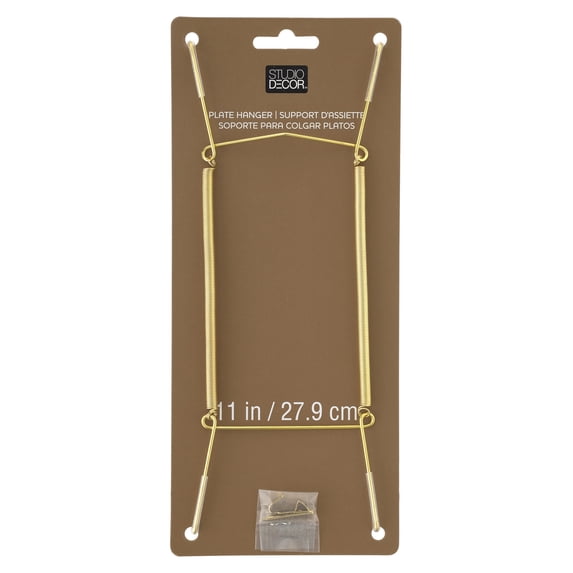 Studio Decor Brass Plate Hanger, 24 Pack