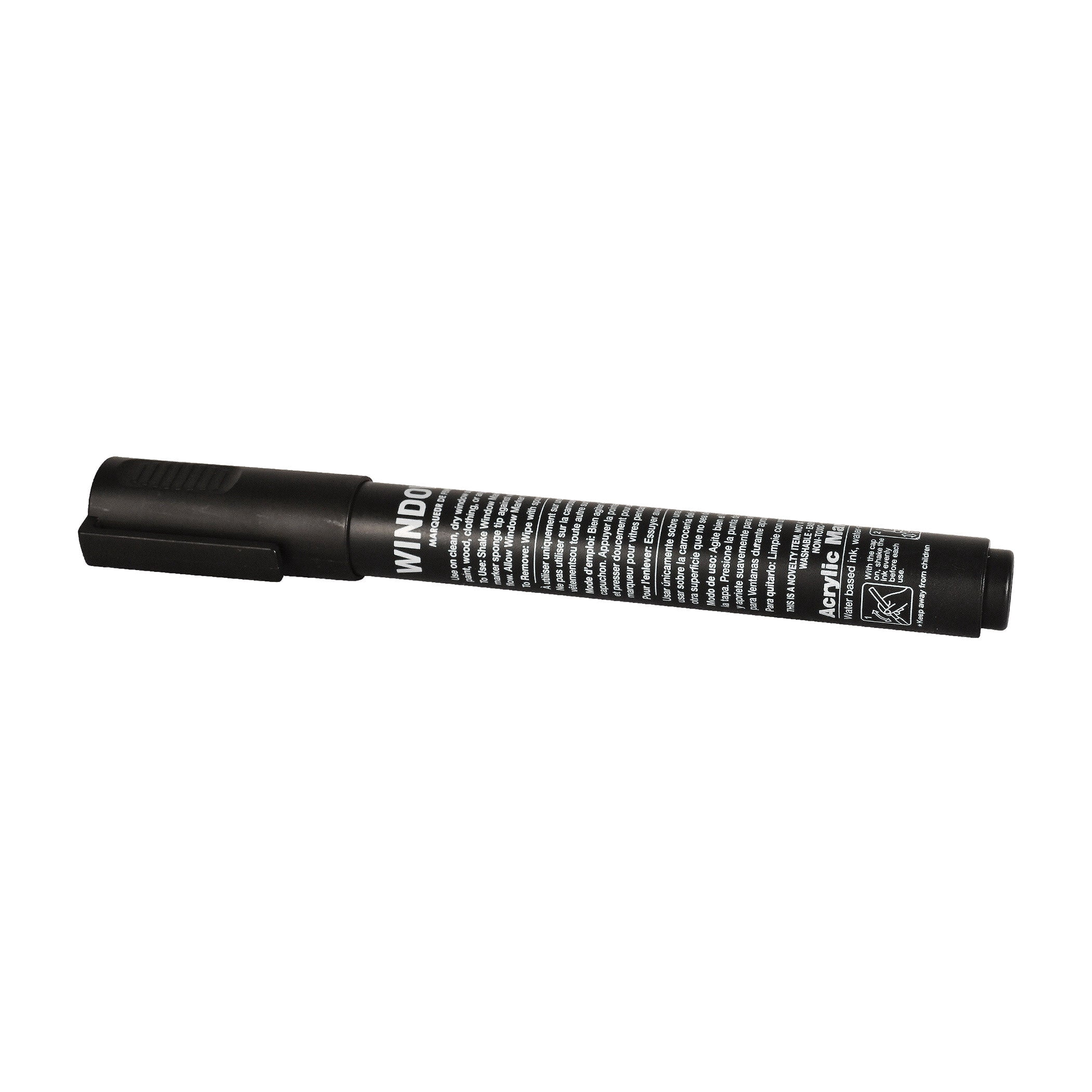 24 Pack Bulk Black Washable Window Marker Indoor & Outdoor Use