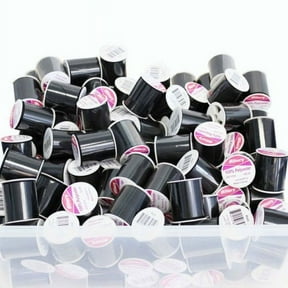 24 Pack Bulk Buy Allary 100% Polyester 200 Yds Sewing Threads (Black )