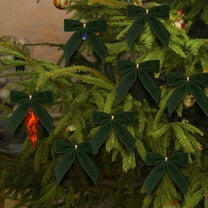 24-Pack Burgundy Velvet Bows, 35 Inch Pre-Tied Ribbon Bows for Wreaths, Christmas Tree Decor, Gift Wrapping, Wedding Party Favors and Craft Projects(Army Green)