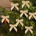 thumbnail image 1 of 24-Pack Burgundy Velvet Bows, 35 Inch Pre-Tied Ribbon Bows for Wreaths, Christmas Tree Decor, Gift Wrapping, Wedding Party Favors and Craft Projects(Beige), 1 of 9