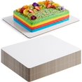 24 Pack Cake Boards Rectangle 13.75 x 9.75 Inch, Disposable Greaseproof ...