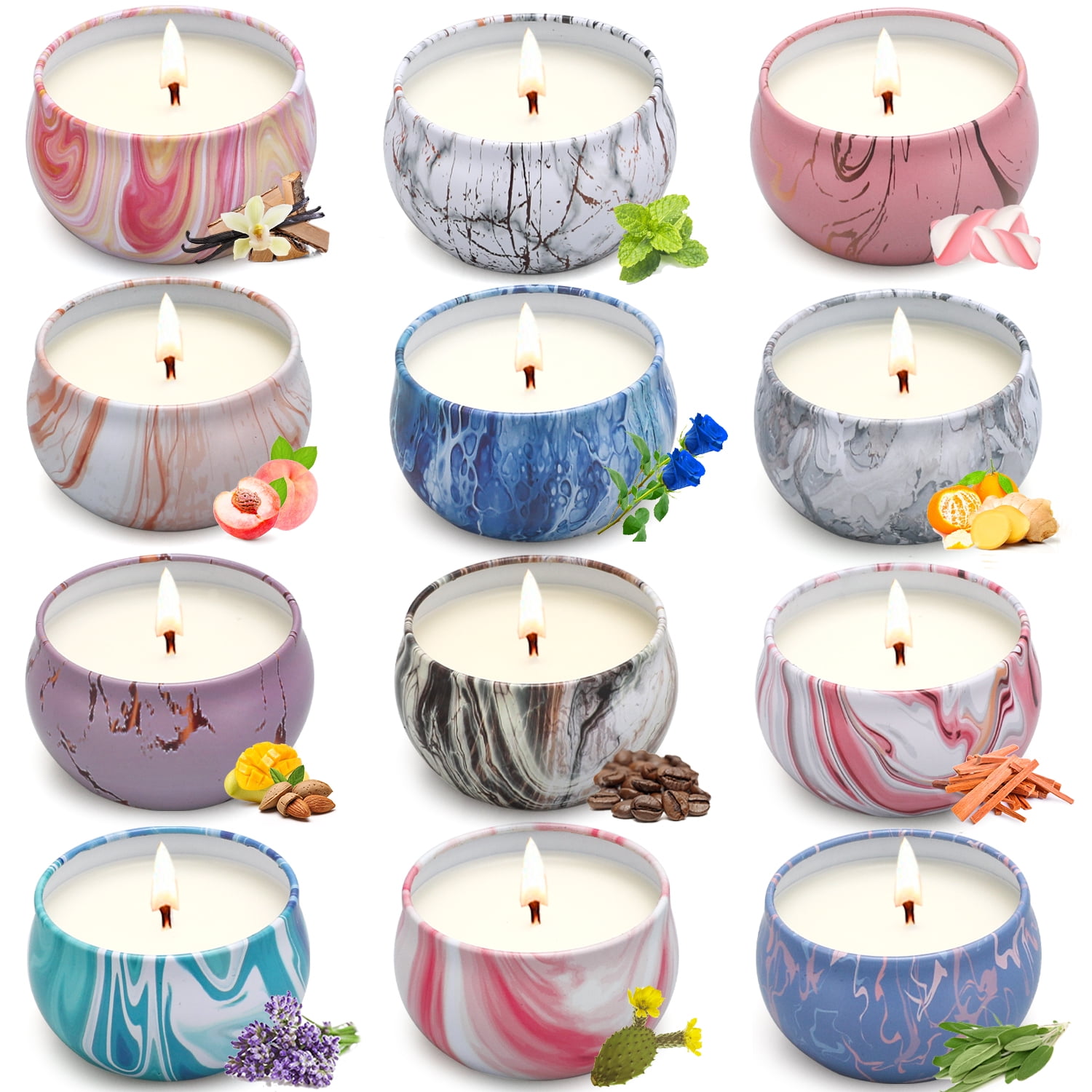 Winbattle Cedar Candle, Large 3-Wick Scented Candles Gift Set, Natural Soy Wax Aromatherapy Candles,Happy Birthday Gifts For Women - View #4