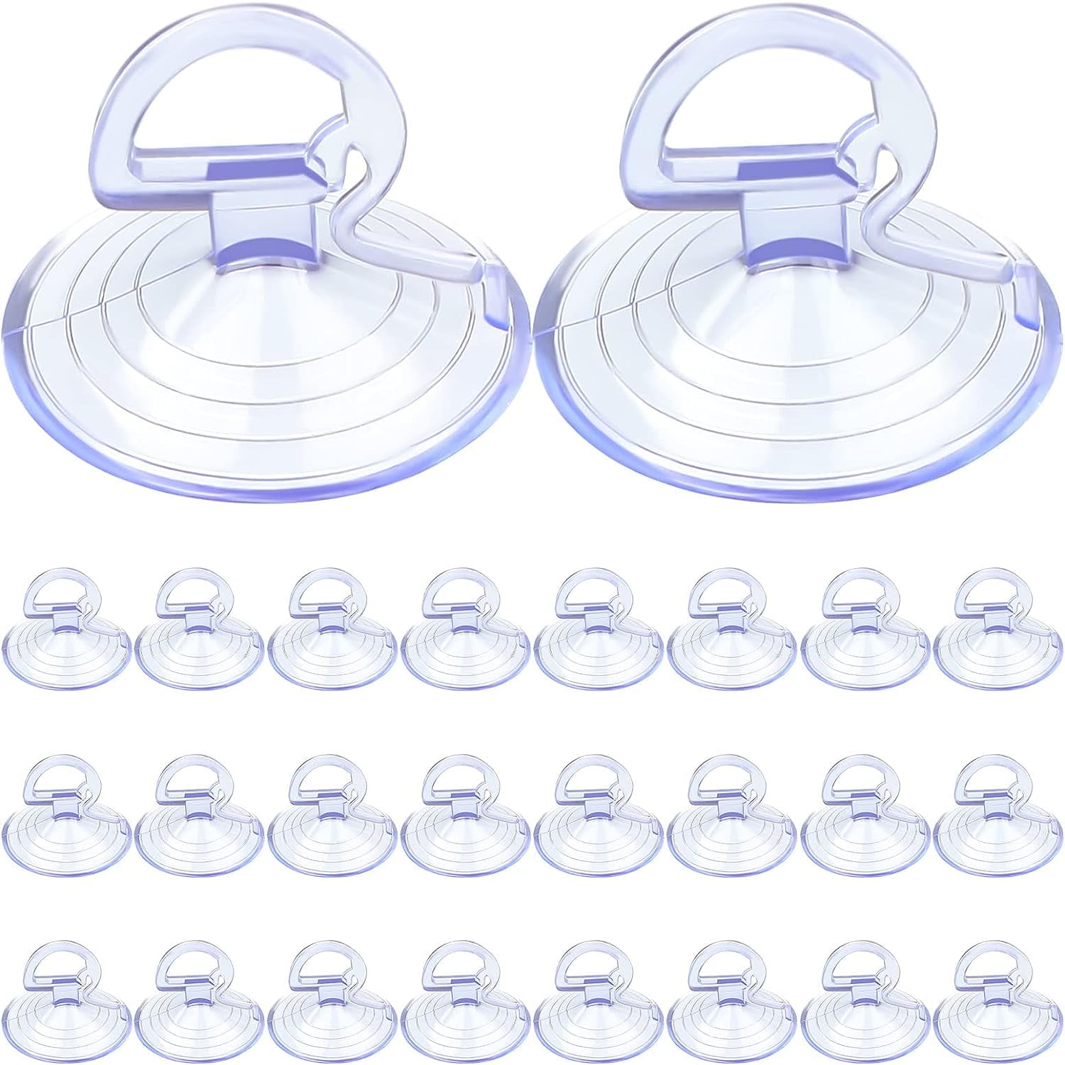 24 Pack Car Glass Windshield Sunshade Suction Cups Small PVC Sucker Car Window Suction Cup for