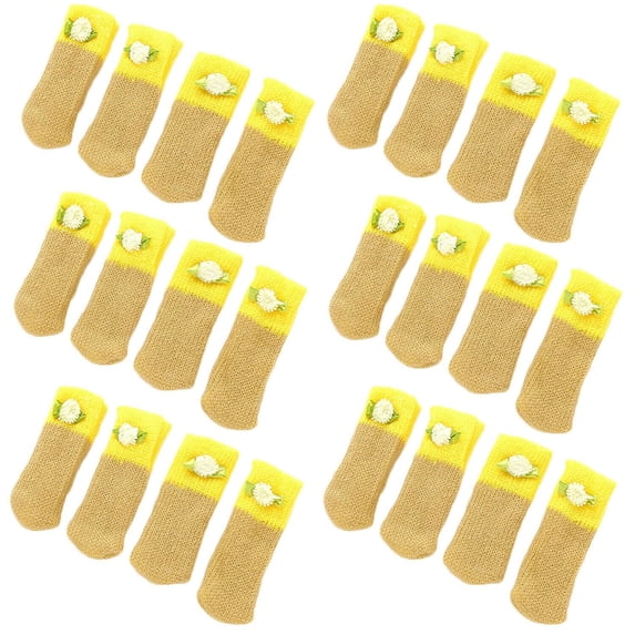 24 Pack Cat Paw Flower Bear Table Chair Foot Doorknob Floor Protector Sleeves