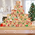 thumbnail image 1 of 24-Pack Christmas Countdown Calendar Paper Box Set for Candy Gifts Party Decor, 1 of 1