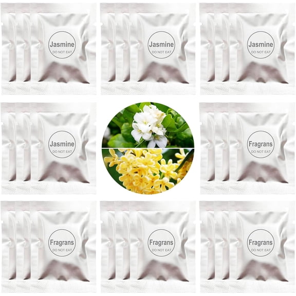 24 Pack Cinnamon & Jasmine Car Air Freshener Refills, Car Air Vent Clip Freshener Replacement Pads, Solid Fragrance Scent Refill Tablets