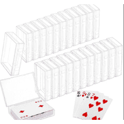 24-Pack Clear PP Plastic Rectangular Storage Boxes   Versatile Organizer for Playing Cards, Fishing Tackle Cards, Small Parts, and More 4.17" x 2.87" x 0.71" each