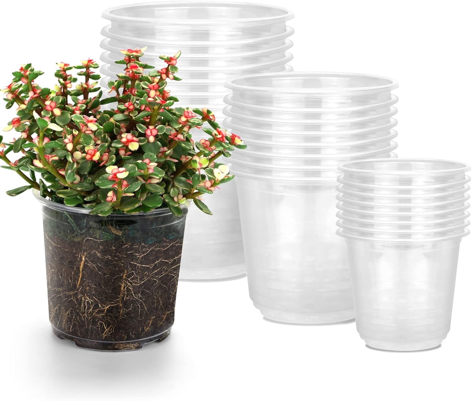 Pots Planters | Clear - Walmart.com