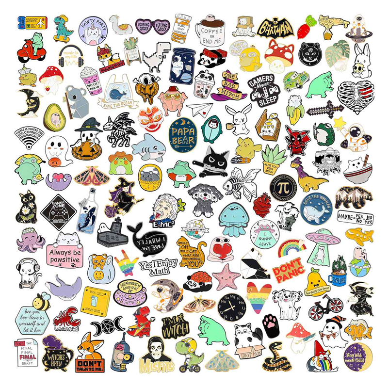 4 Pack Kawaii Pins, Backpack Aesthetic Pins, Cute Enamel Pins, Animal  Backpack Pins Cute Pins, Small Black Cat Skateboarding Cool And Handsome  Shape B