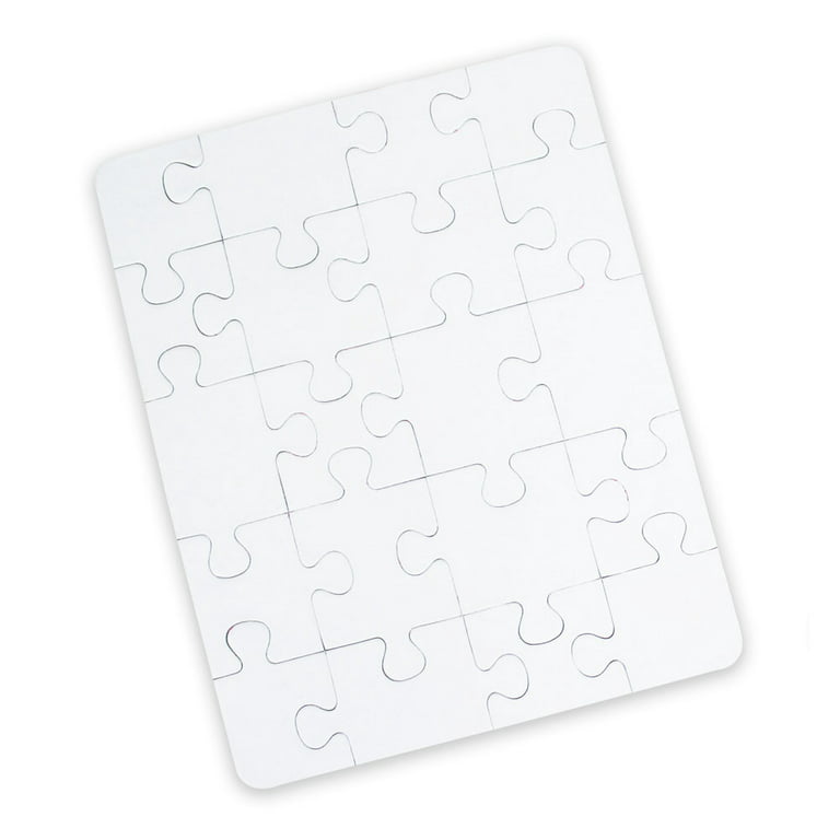 Bright Creations 24 Sheets Blank Puzzles To Draw On Bulk, 5.5 X 4 Inch  Jigsaw Puzzle Pieces For Diy, Arts And Crafts Projects : Target