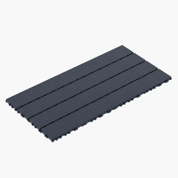 24 Pack Deck Tiles, 2FT Interlocking Deck Tiles, 12 "x24" Waterproof Deck Tiles Interlocking Outdoor All Weather Use, Pool Balcony Backyard Terrace, Gray