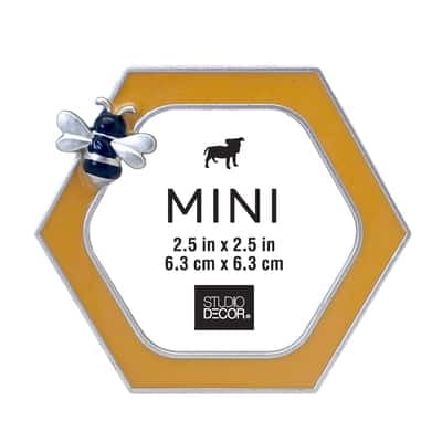 24 Pack: Die-Cast Bee 2.5" x 2.5" Mini Frame by Studio Décor®