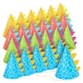 thumbnail image 1 of BLUE PANDA Dinosaur Party Hats - 24 Pack, Multicolor T-Rex Cone, One Size Adjustable - Birthday & Party Hats for Kids & Toddlers, 1 of 10
