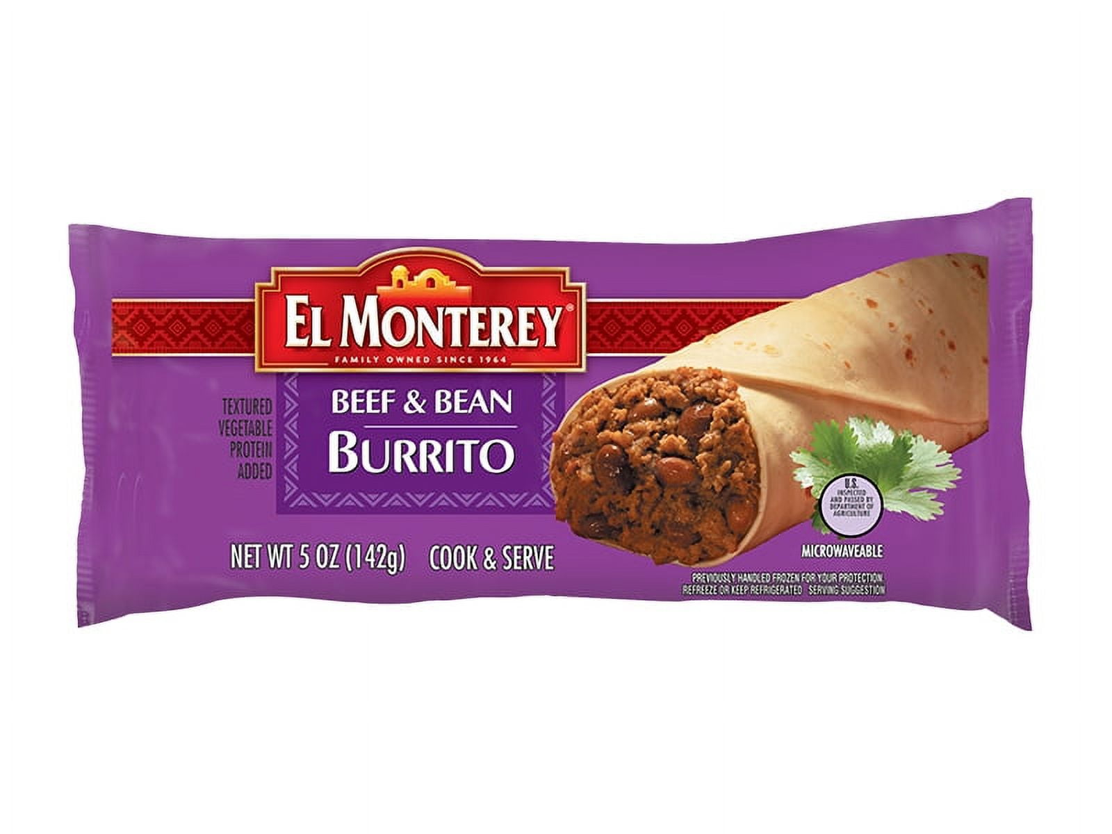 (24 Pack)El Monterey Beef & Bean Burrito, 5 oz.