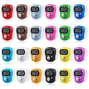 24 Pack Electronic Finger Counter, 5 Digit LCD Electronic Digital Display, Hand Tally Clicker Counter, Digital Handheld Tally Counter, Counting for Golf, Goods Counting, Lap, Knitting