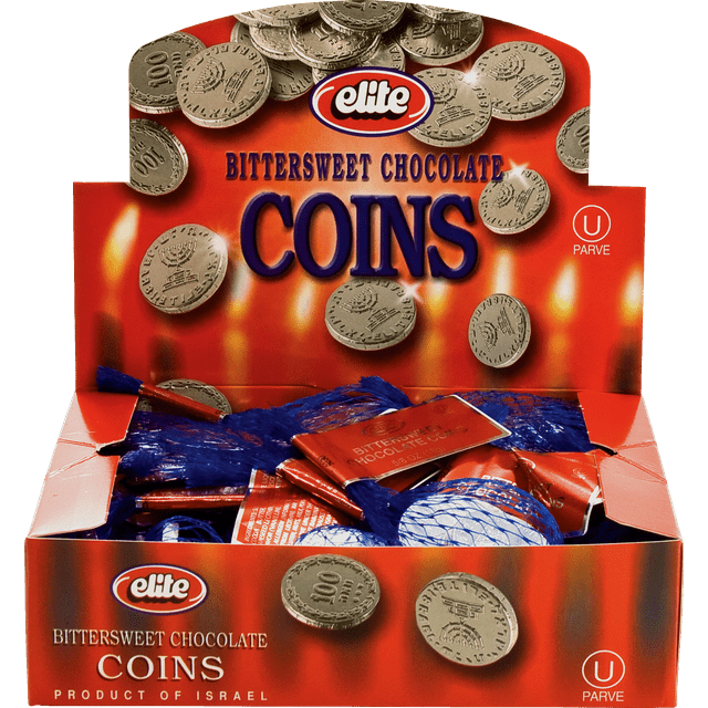 (24 Pack) Elite Bittersweet Chocolate coin