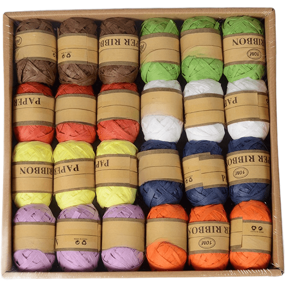 24 Pack For BRAIDED Hemp Rope Set for DIY Crafts Home Decor String Supply