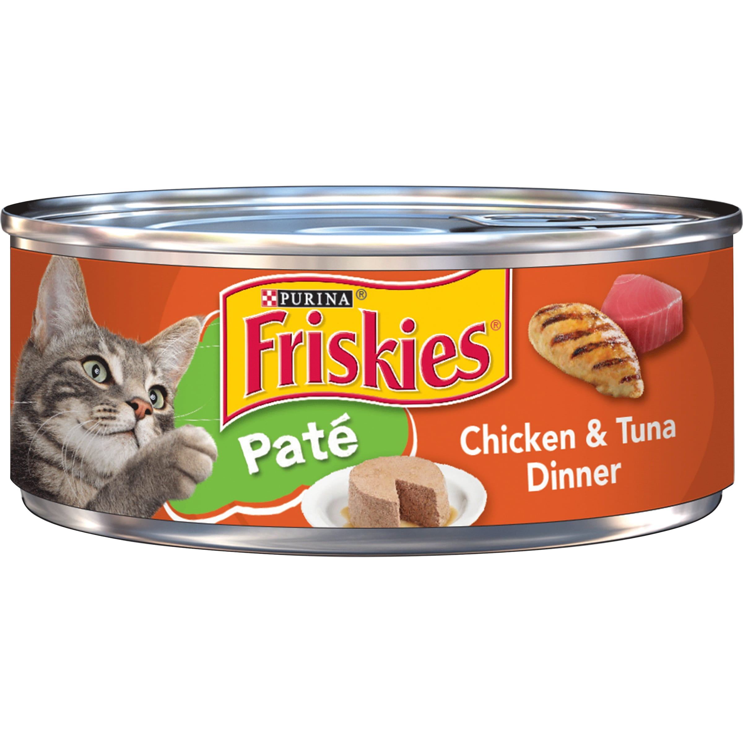 24 Pack Friskies Pate Wet Cat Food Chicken Tuna Dinner 5.5 oz