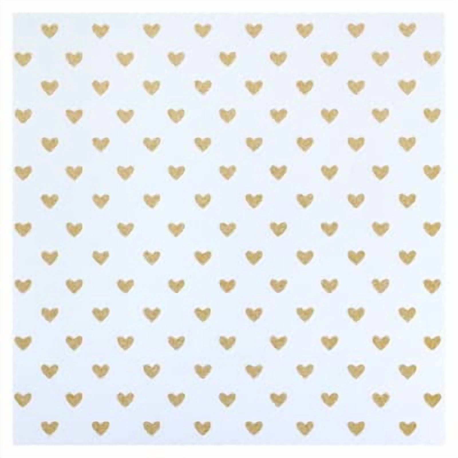 Recollections Glitter Heart Cardstock Paper, 12" x 12", 24 Pack