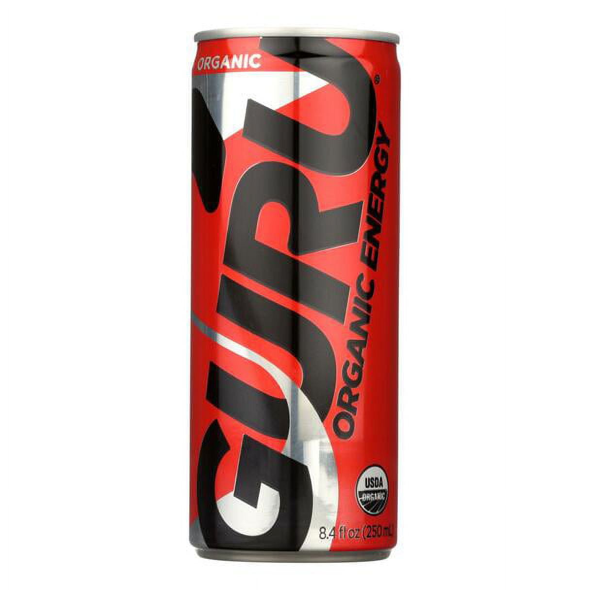 (24 Pack)Guru Energy Drink Energy Drink Natural, 8.4 fz.