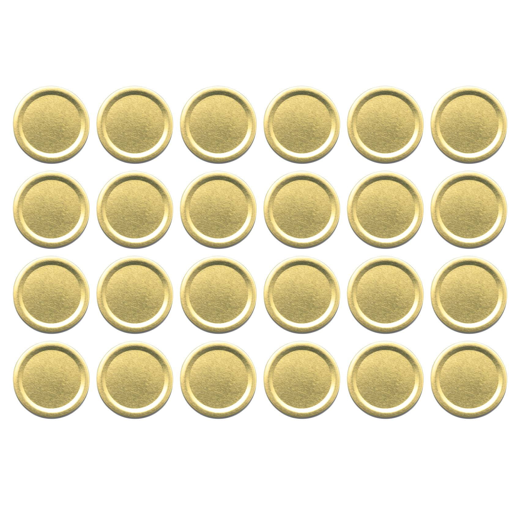24 Pack Jar Lids Secure Reuseable Regular Mouth Storage Canning Lids