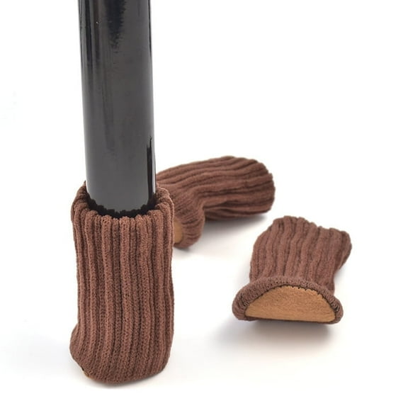 24‑Pack Knitted Chair Leg Protectors – Double-Thickness, Non-Slip Silicone & Felt Bottom Socks for Furniture, Noise & Scratch-Reduction