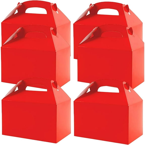 24 Pack Kraft Party Favor Treat Boxes Thickened Paper Gift Box Candy Snack Goodie Bag Gift Wrapping Box DIY Blank Box for Birthdays Wedding Holiday Baby Shower Graduations