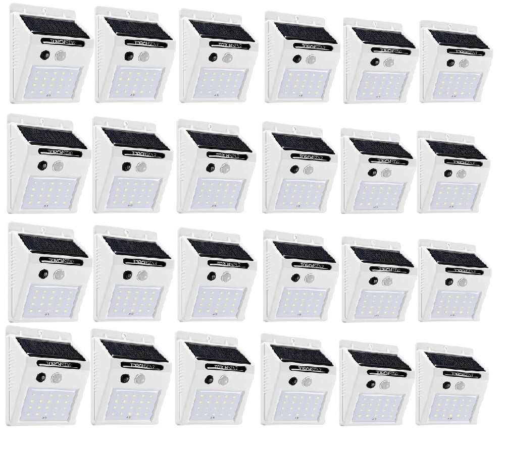 24 Pack LED Solar Wall Light, Sensor Motion Security Lighting Outdoor