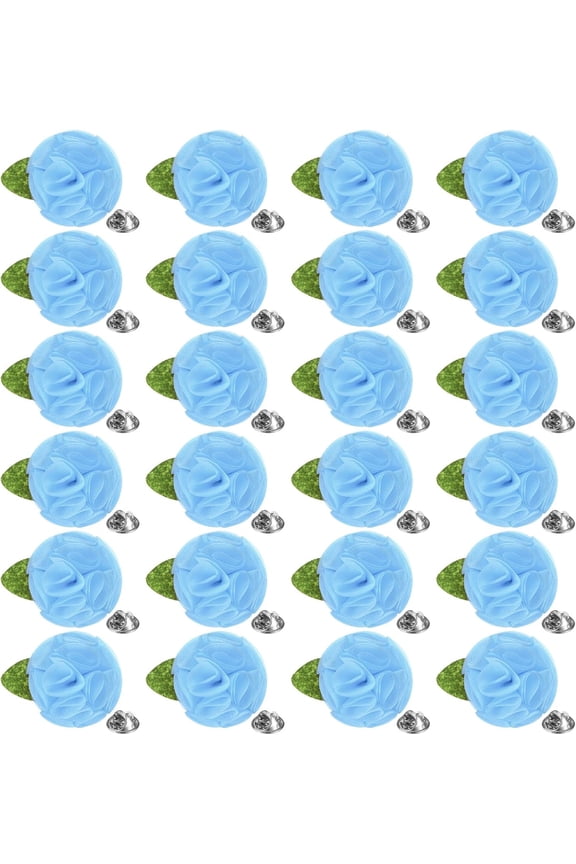 24-Pack Lapel Pin for Men, Handmade Flower Brooch Button Pins Men Suits Formal Boutonnieres