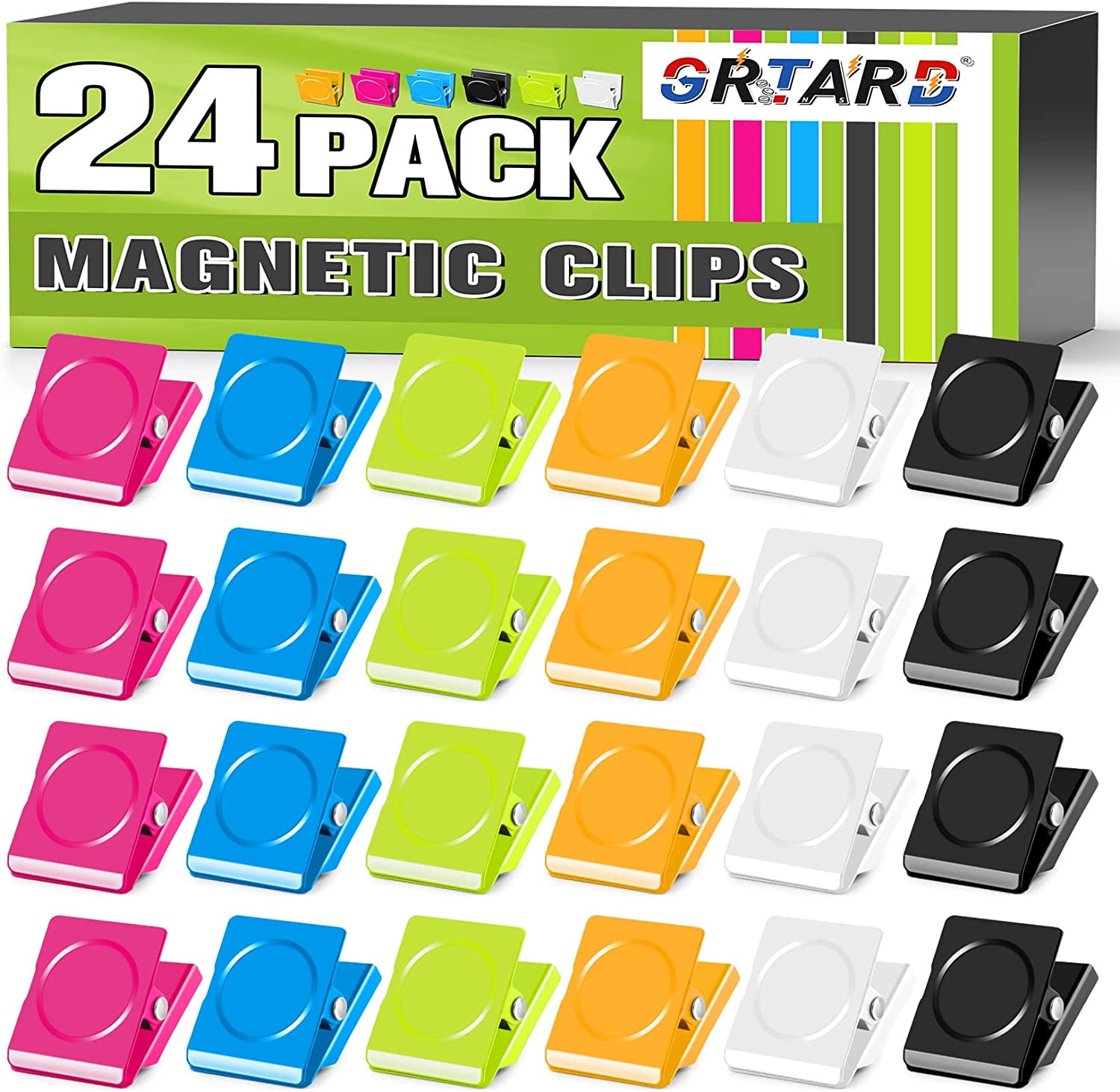 24 Pack Clips, Heavy Duty Clips, for Fridge