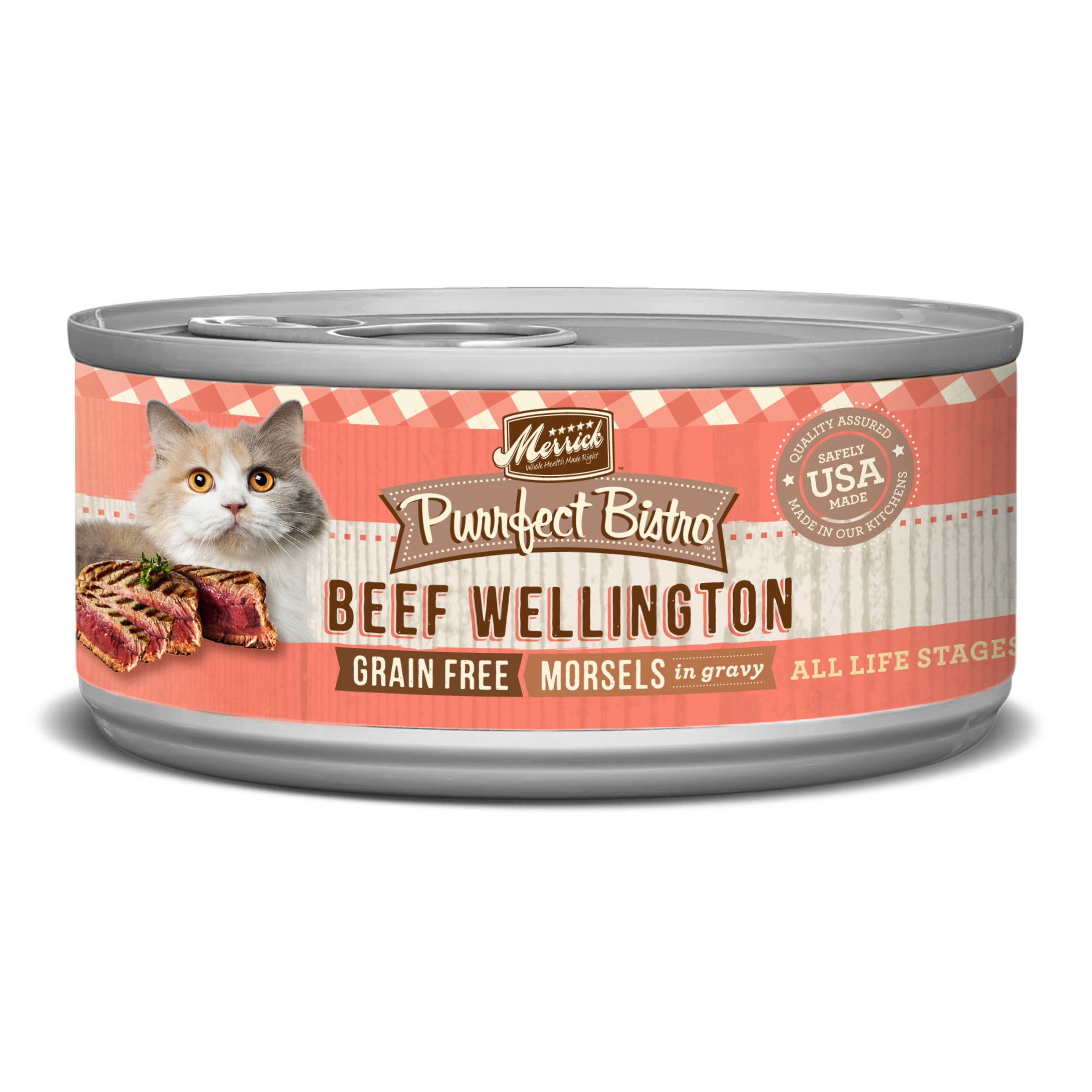 Merrick Purrfect Bistro Beef Wellington Grain Free Canned Cat Food