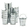 thumbnail image 1 of Juvale Mini Metal Buckets - 2 x 2 in, Silver, Pack of 24 - Mini Tin Buckets & Metal Tins with Handles for Party Favors, Crafts & Galvanized Decor, 1 of 11