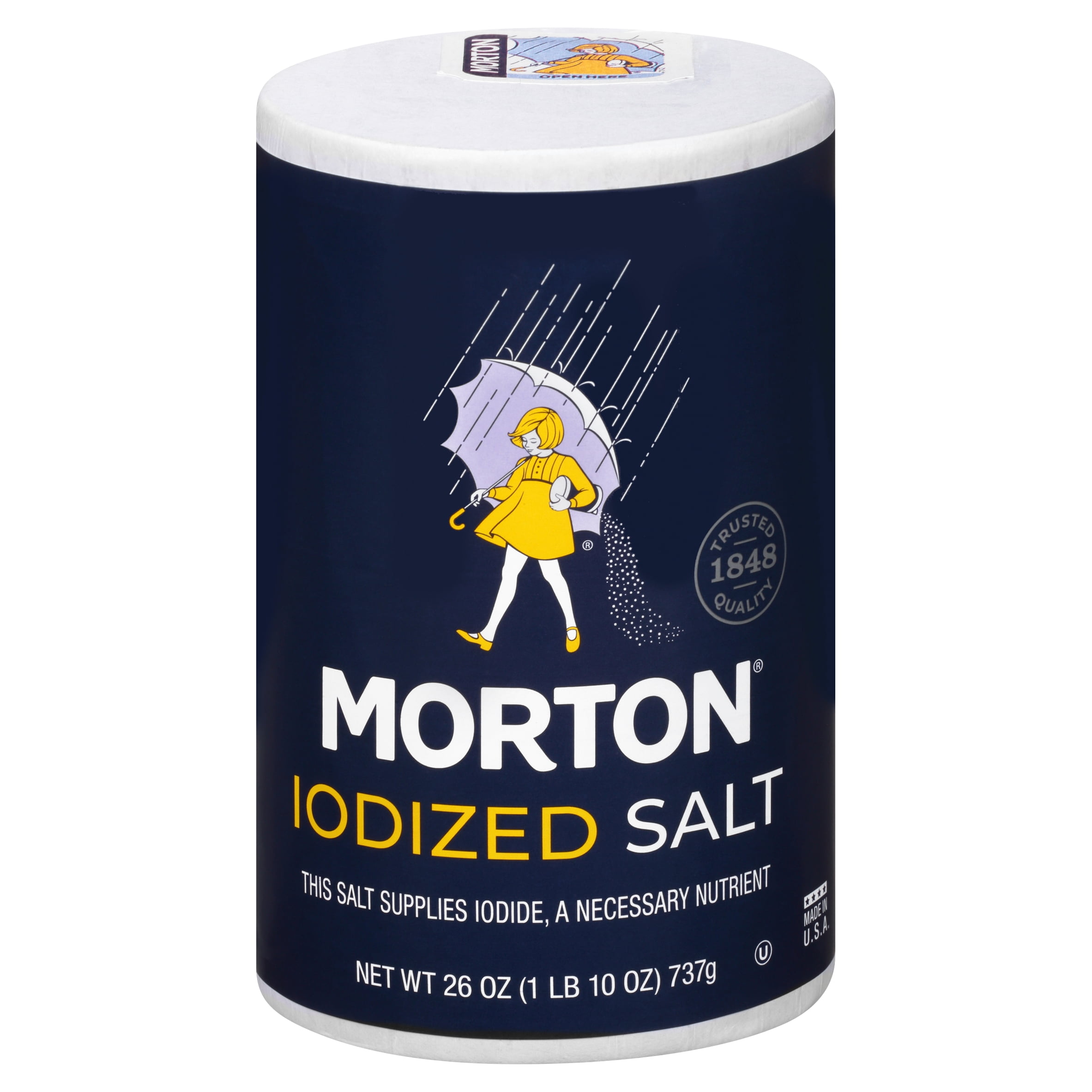 (24 Pack)Morton Iodized Salt, 26 oz.