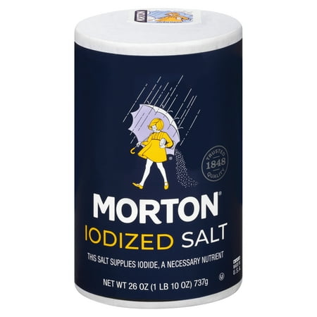 Mortons - Salt Iodized - 26 OZ, Case of 24