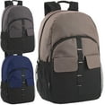 thumbnail image 1 of 24 Pack Multipocket Backpacks with Front Velcro Closure Pockets and Side Mesh Pockets in Dark Colors Pack, 1 of 6