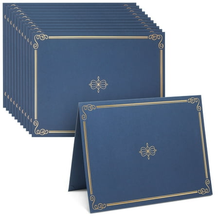 BLUE PANDA Certificate Holders - 24-Pack - Navy Blue Letter Size Award Folders - Certificate Covers for Diploma, Employee Appreciation, Recognition & Presentations