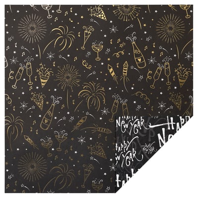 Recollections New Year's Eve Double-Sided Cardstock Paper, 12" x 12", 24 Pack