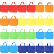 24 Pack Non Woven Tote Bags Multi-Color Reusable Tote Gift Bags