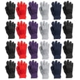 thumbnail image 1 of 24 Pack Of Yacht & Smith Wholesale Assorted Gloves, Bulk Thermal Winter Gloves Solid Assorted (Assorted Solid Gloves), 1 of 7