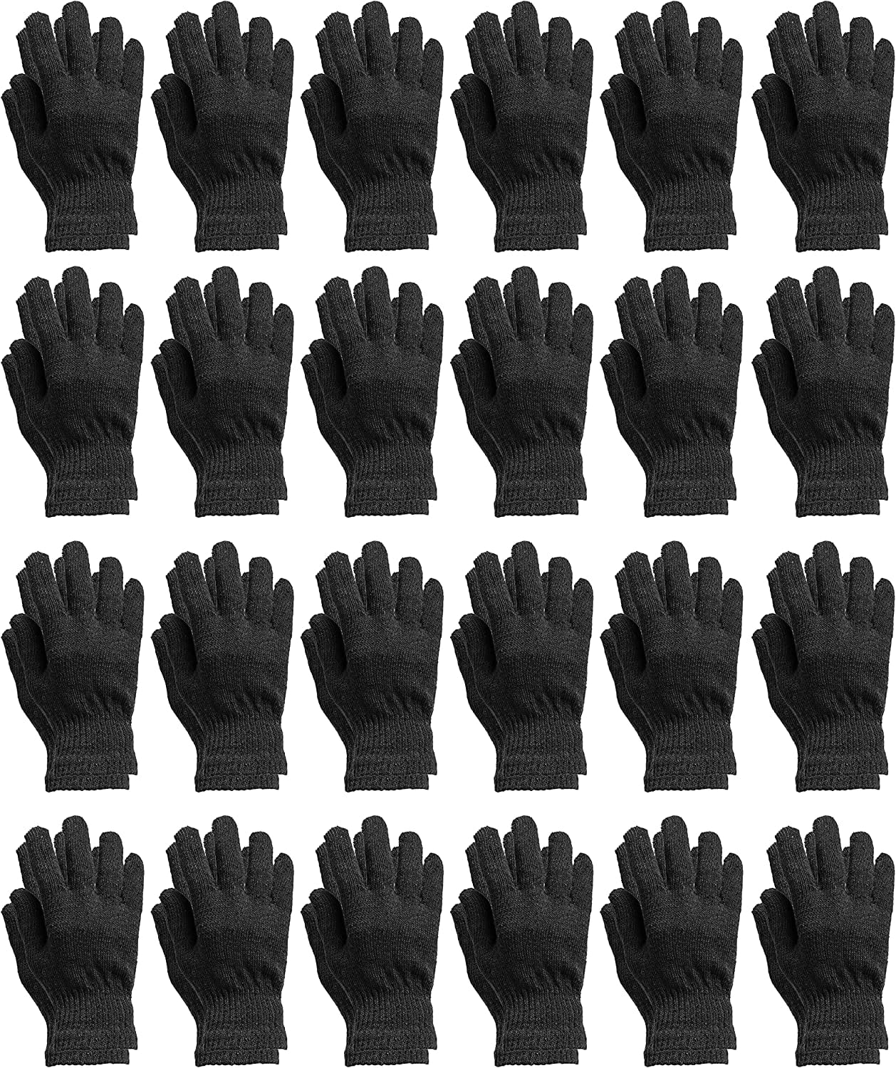 24 Pack of Wholesale Thermal Winter Gloves Solid Togo Ubuy
