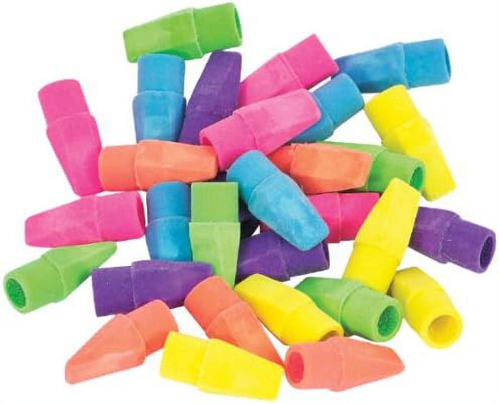 24-Pack Pencil Cap Erasers
