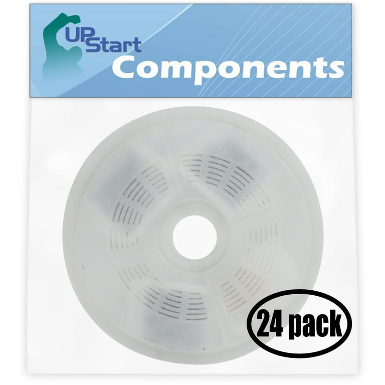 UpStart Components 24 Pack Pet Water Fountain Filter Replacement for Catit Fresh Clear Stainless Steel Top Cat Water Drinking Fountain Compatible with Catit Water