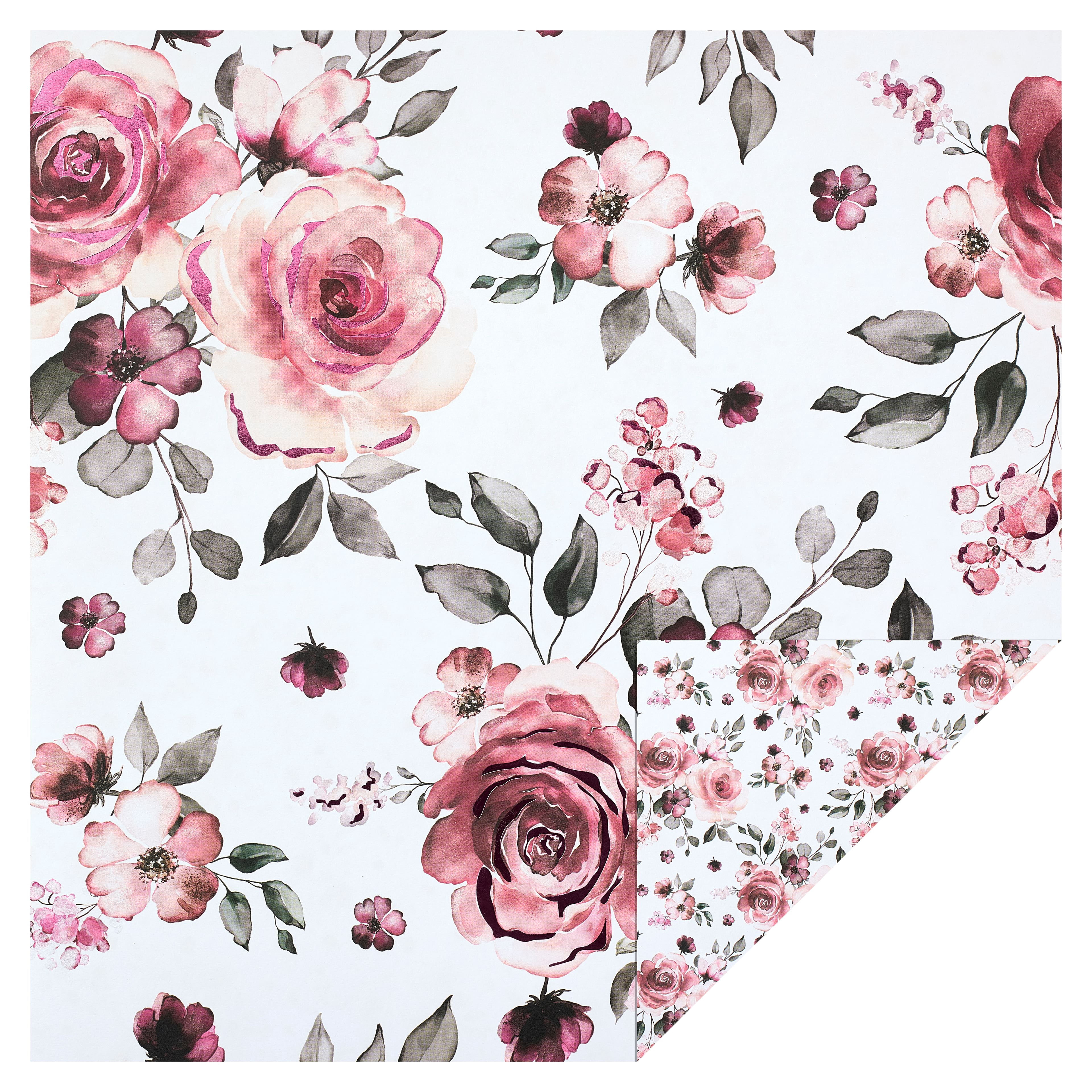 24 Pack: Pink Roses Cardstock by Recollections™, 12